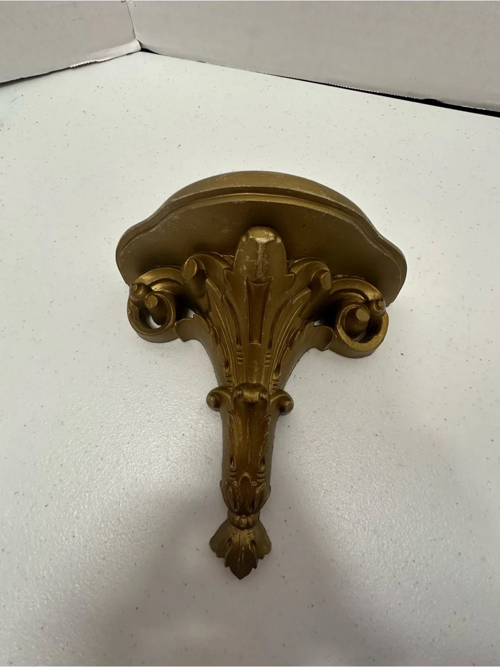 Vintage Syroco Gold Ornate Wall Shelf Hollywood Regency Rococo Decor